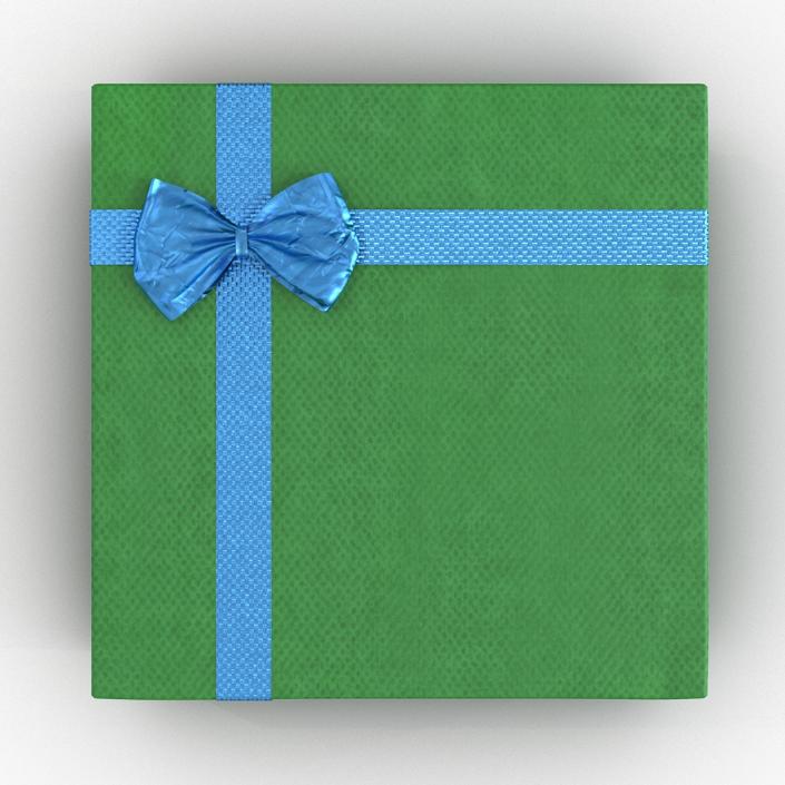 3D model Giftbox 4 Green