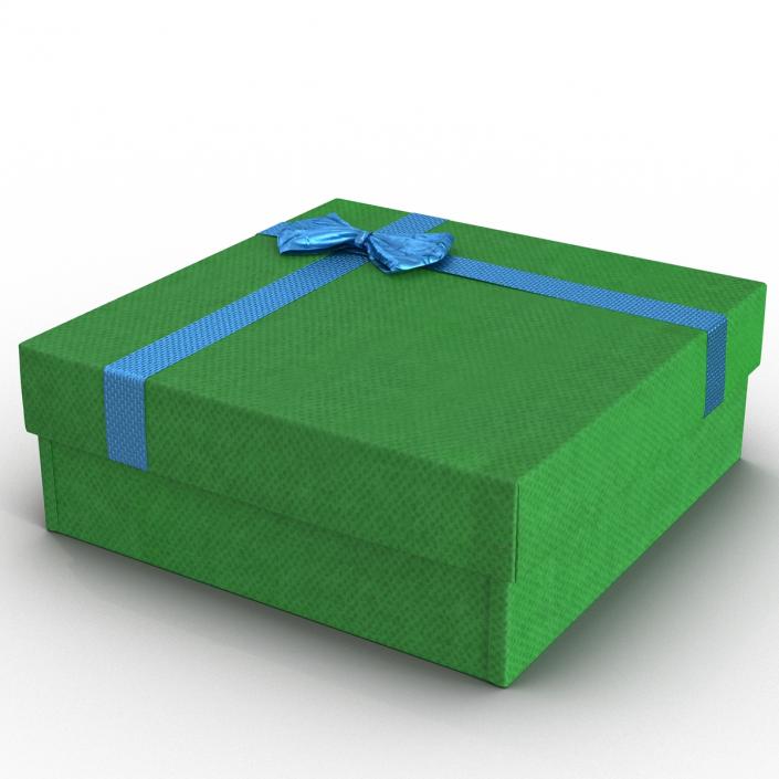 3D model Giftbox 4 Green