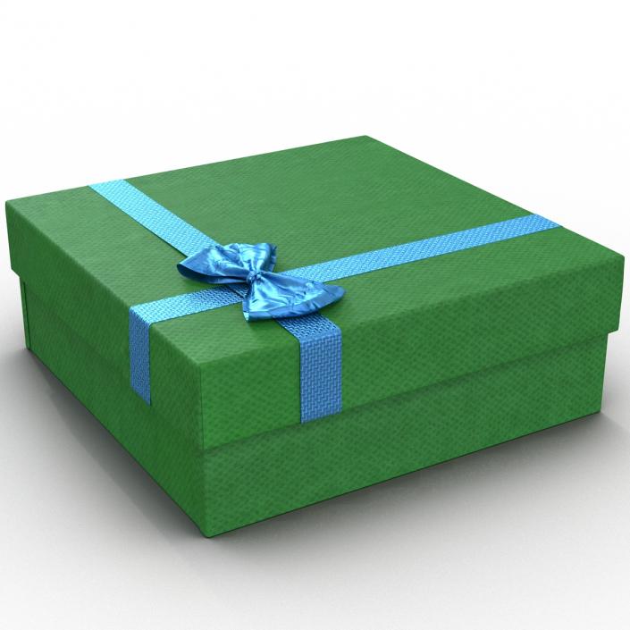 3D model Giftbox 4 Green