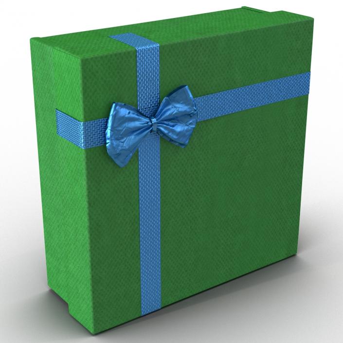 3D model Giftbox 4 Green