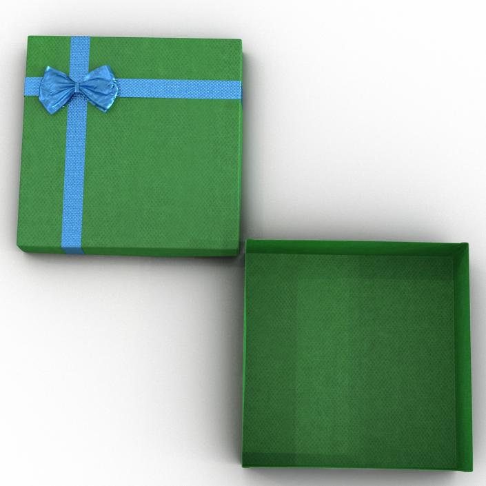 3D model Giftbox 4 Green