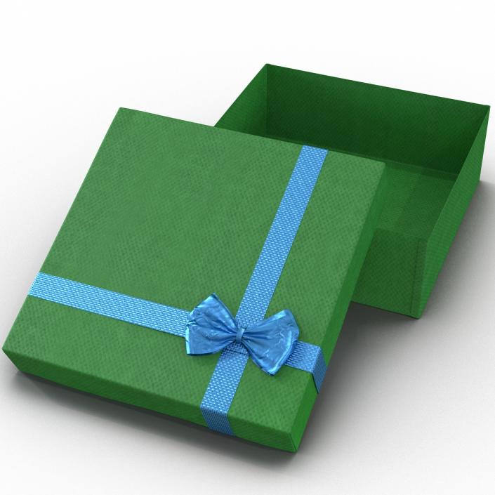 3D model Giftbox 4 Green