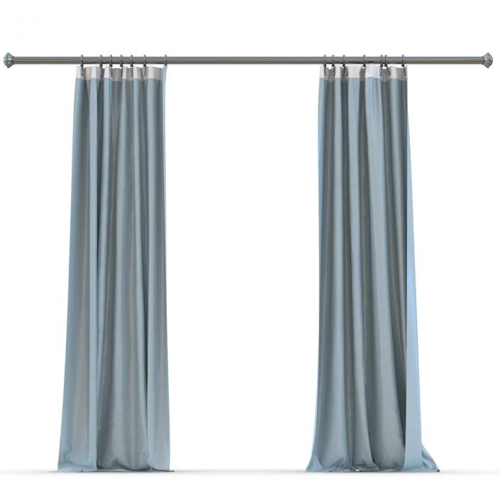 Curtain 5 Blue 3D model