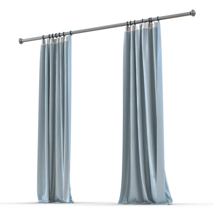 Curtain 5 Blue 3D model