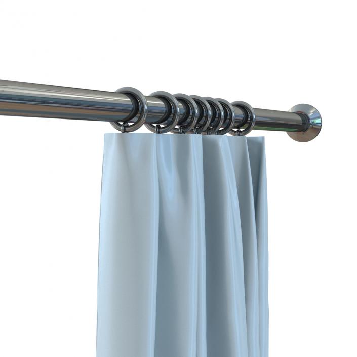 Curtain 5 Blue 3D model