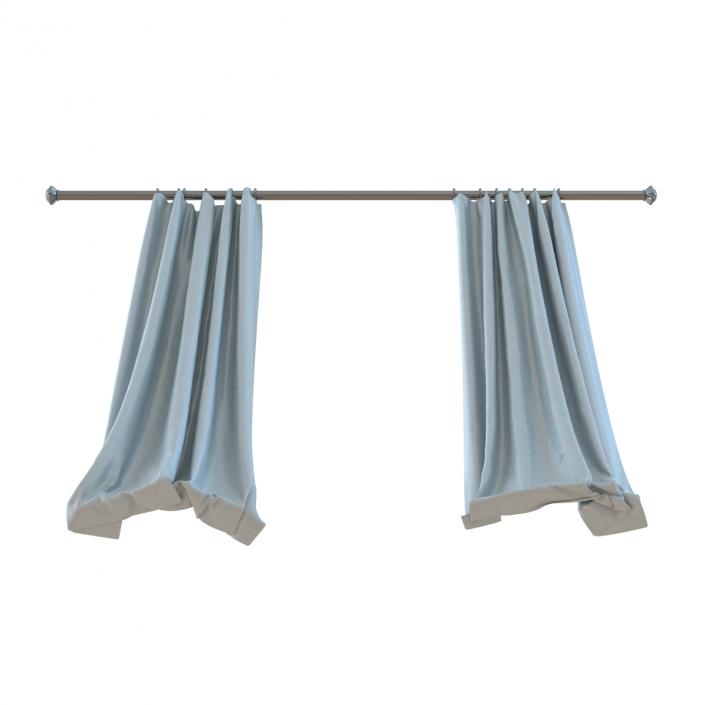 Curtain 5 Blue 3D model