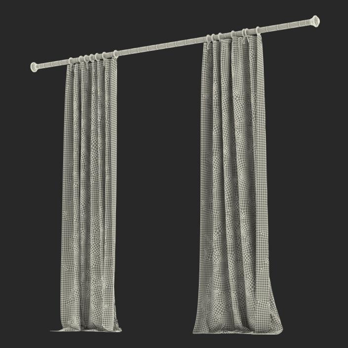 Curtain 5 Blue 3D model