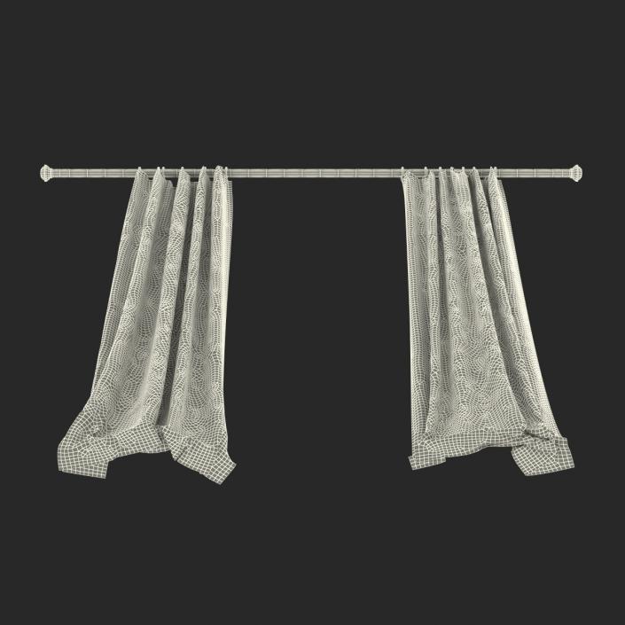 Curtain 5 Blue 3D model