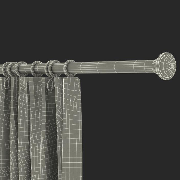 Curtain 5 Gray 3D model