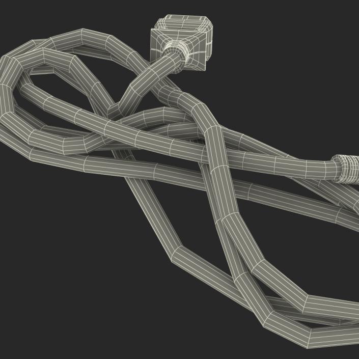 US Power Cord White 3D model