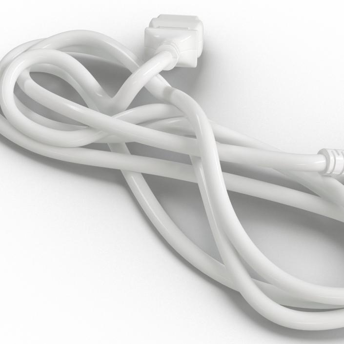 US Power Cord White 3D model