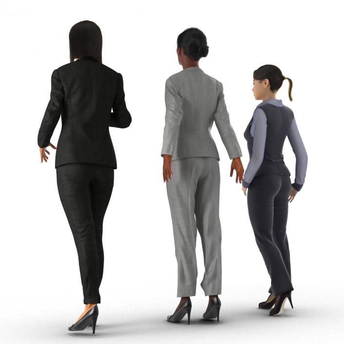 3D model Rigged Business Womans Collection 2