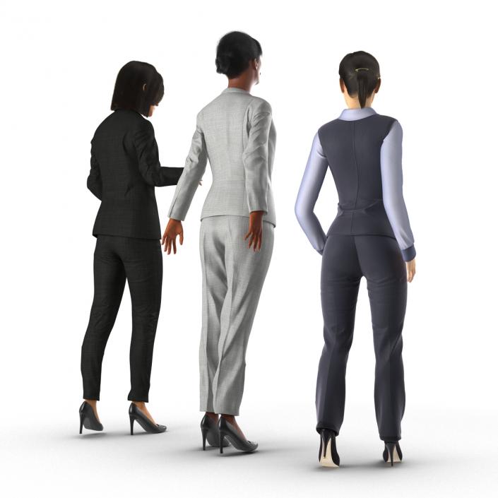 3D model Rigged Business Womans Collection 2