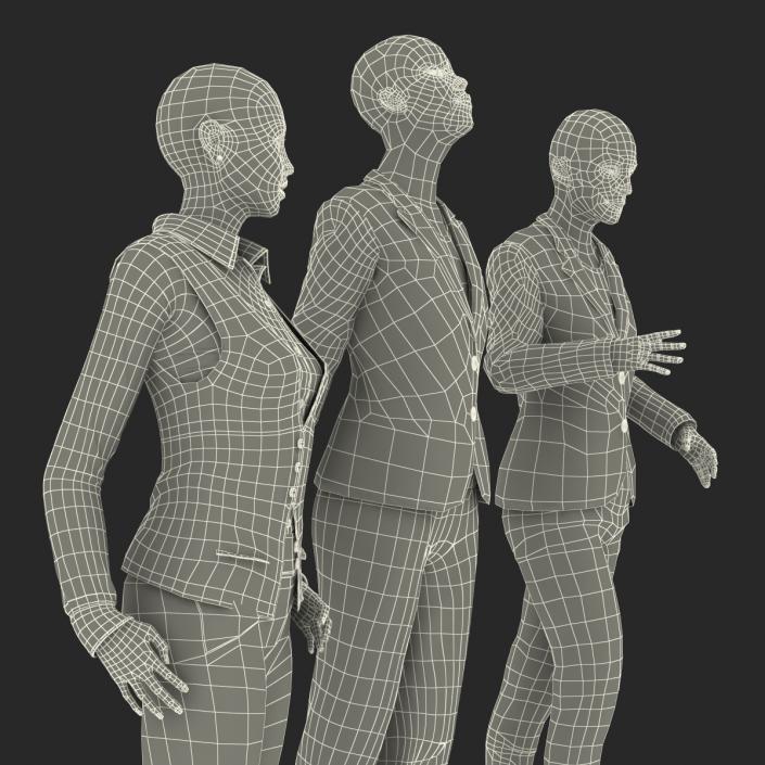 3D model Rigged Business Womans Collection 2