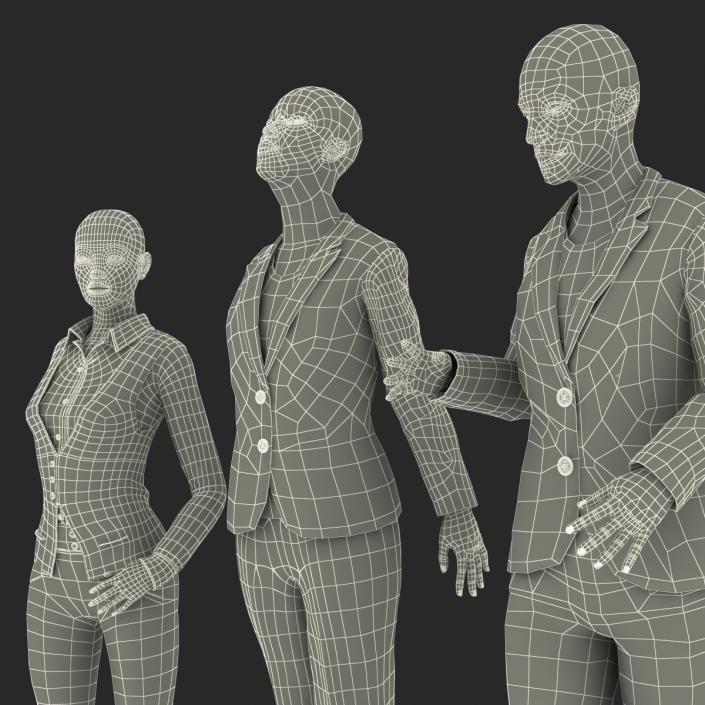 3D model Rigged Business Womans Collection 2