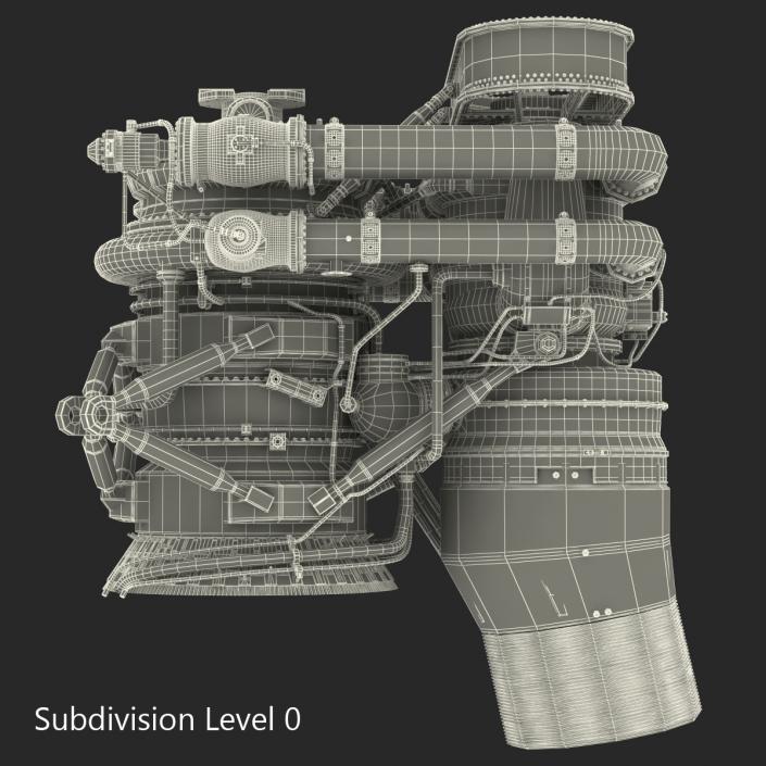 3D Rocket Engine model