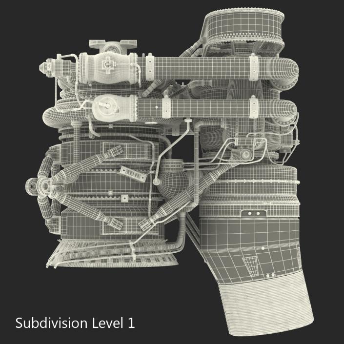 3D Rocket Engine model