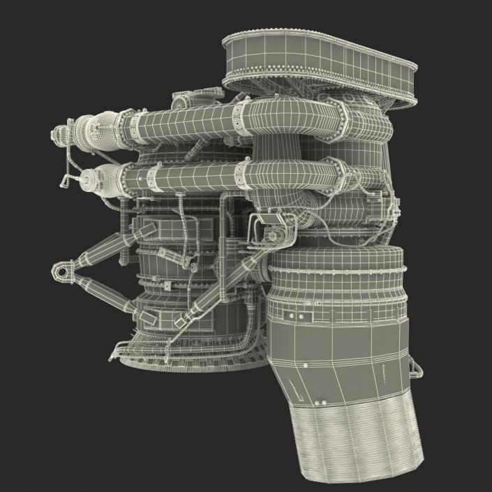 3D Rocket Engine model