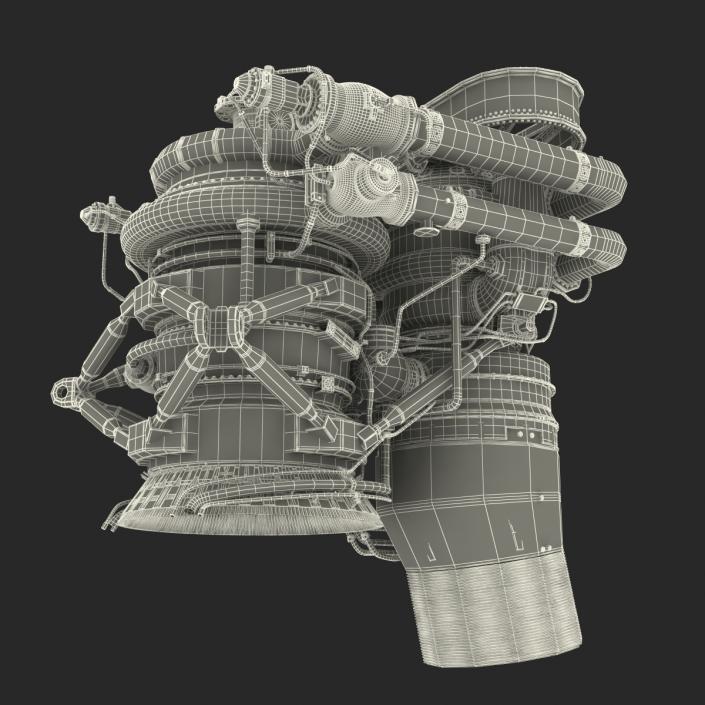 3D Rocket Engine model