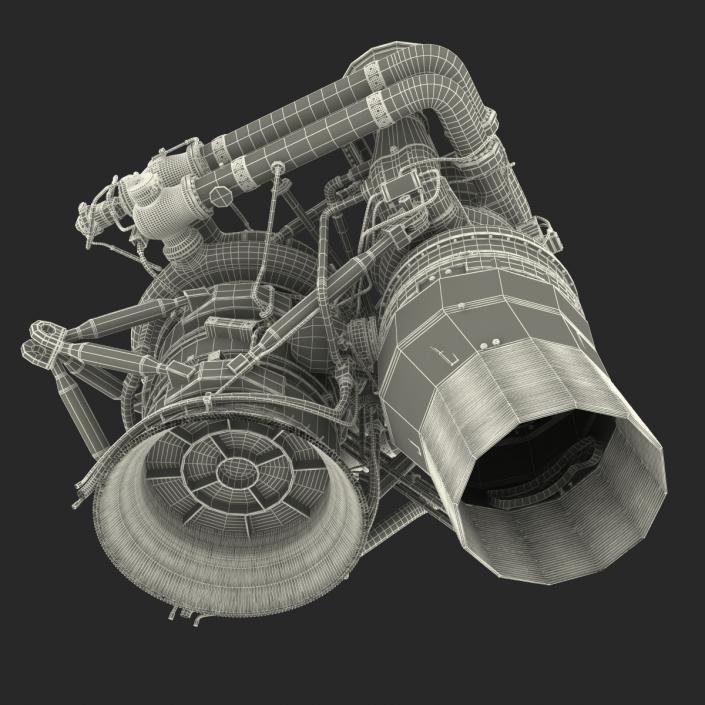 3D Rocket Engine model