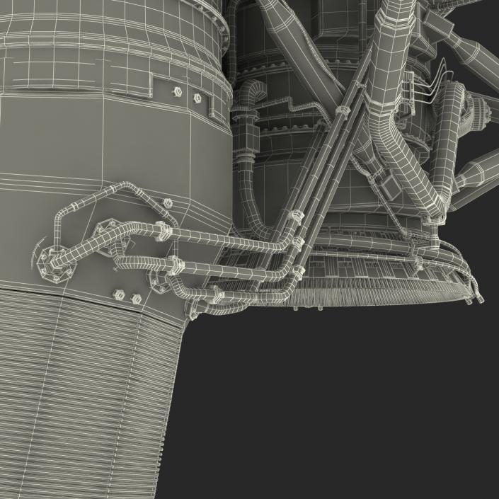 3D Rocket Engine model