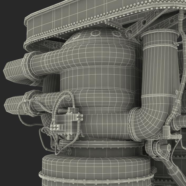 3D Rocket Engine model