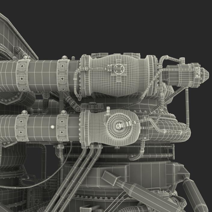 3D Rocket Engine model