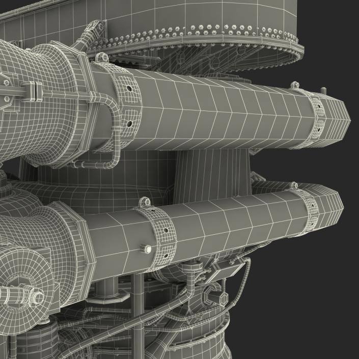 3D Rocket Engine model