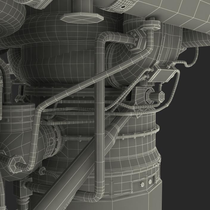 3D Rocket Engine model