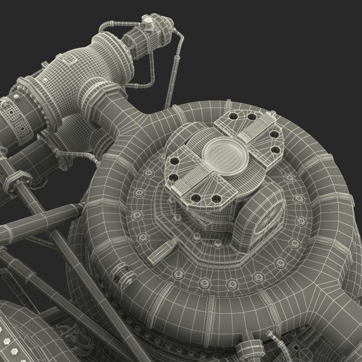 3D Rocket Engine model