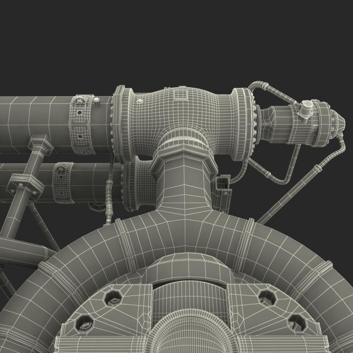 3D Rocket Engine model