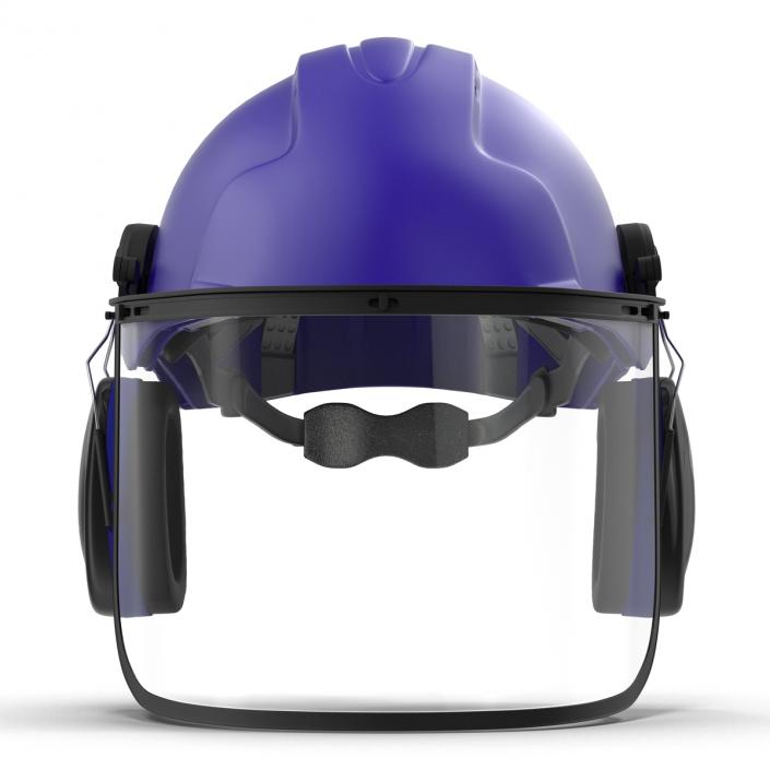 3D model Safety Helmet 2 Blue