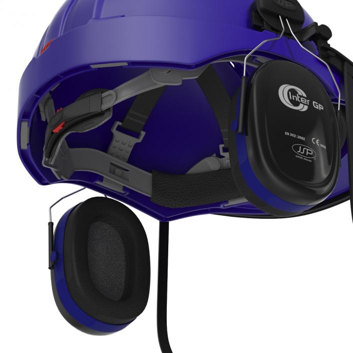 3D model Safety Helmet 2 Blue