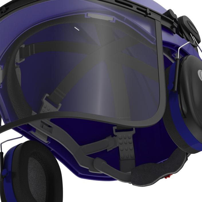 3D model Safety Helmet 2 Blue