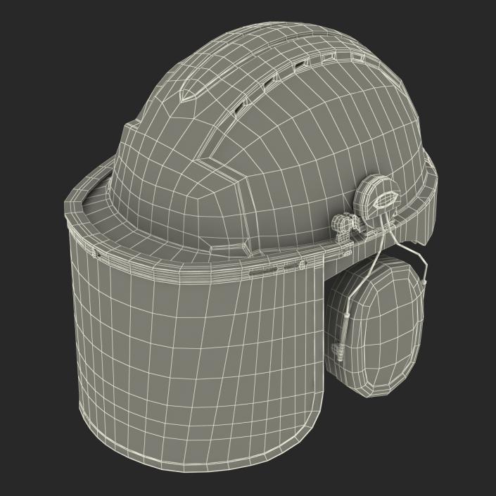 3D model Safety Helmet 2 Blue