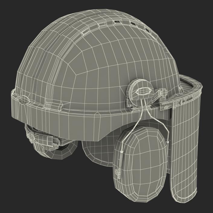 3D model Safety Helmet 2 Blue