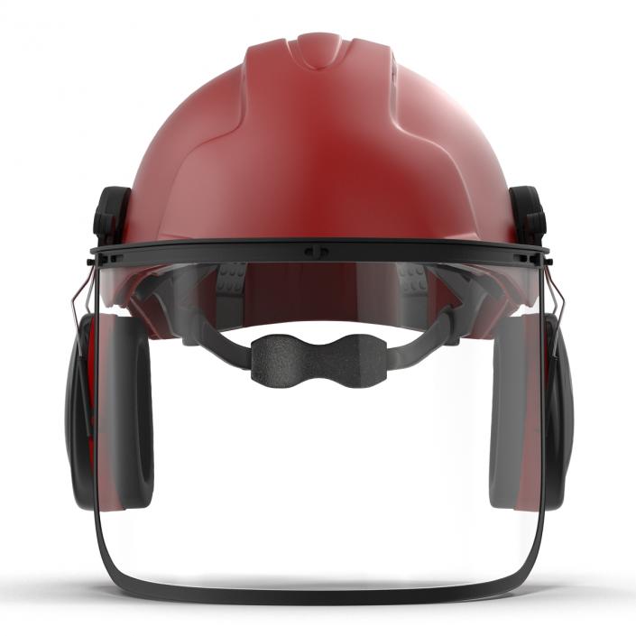 Safety Helmet 2 Red 3D model