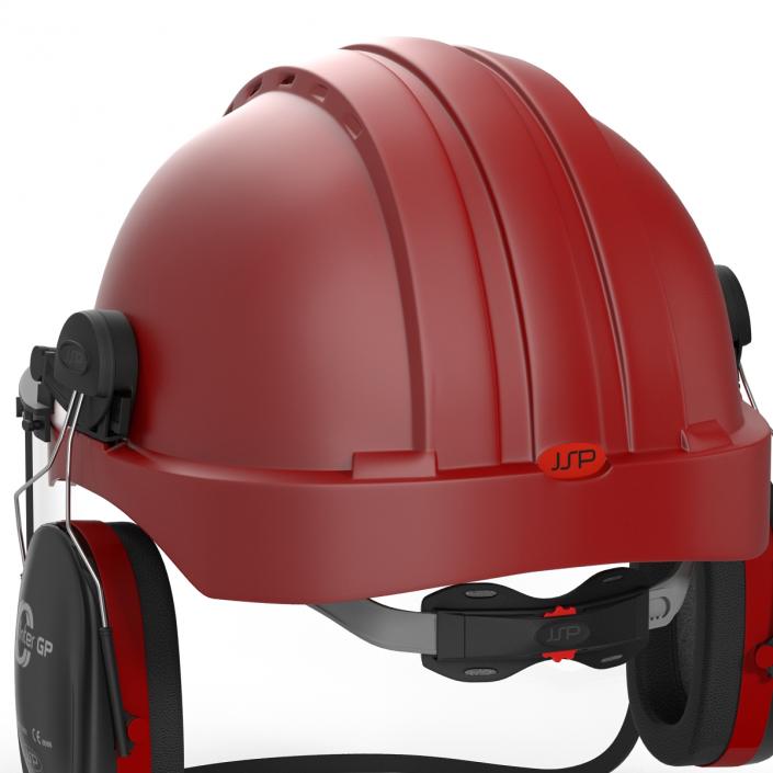 Safety Helmet 2 Red 3D model