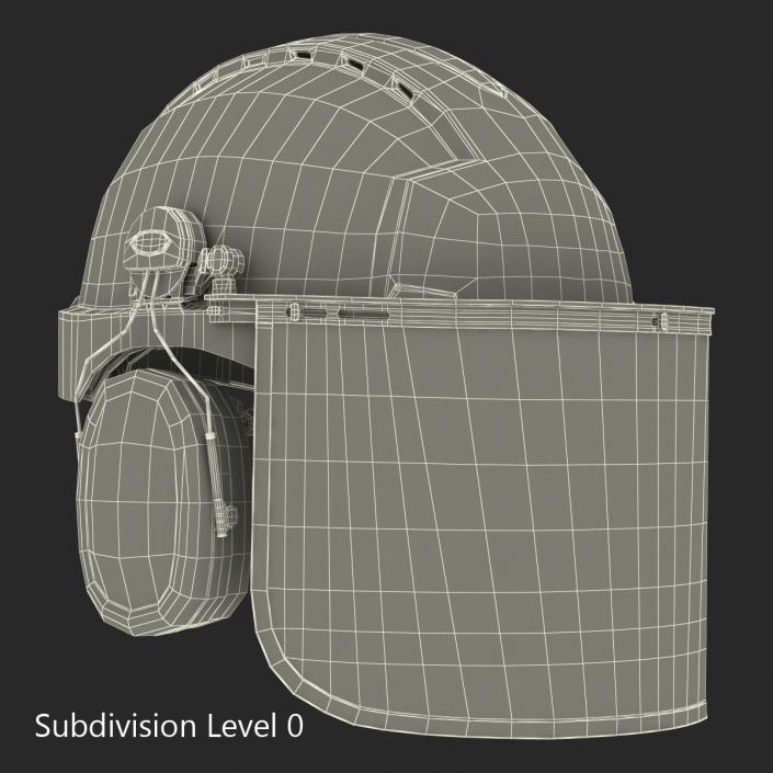 Safety Helmet 2 Red 3D model