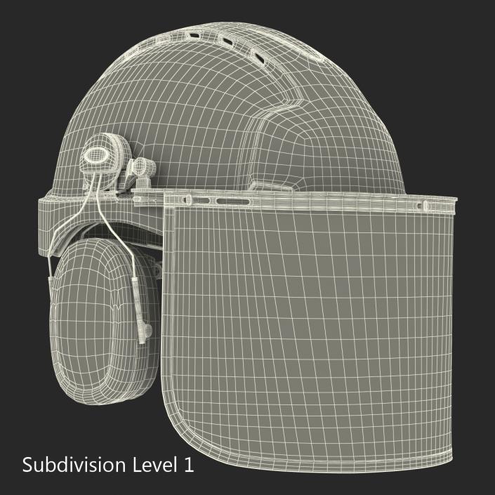 Safety Helmet 2 Red 3D model