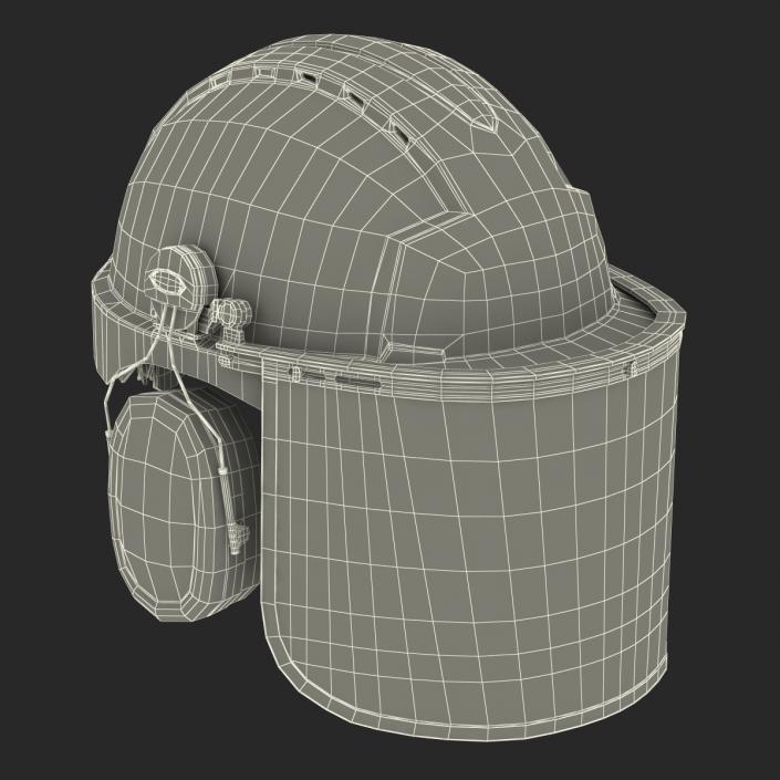 Safety Helmet 2 Red 3D model