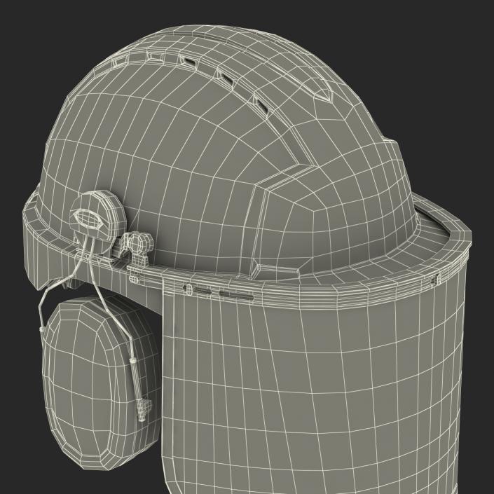 Safety Helmet 2 Red 3D model