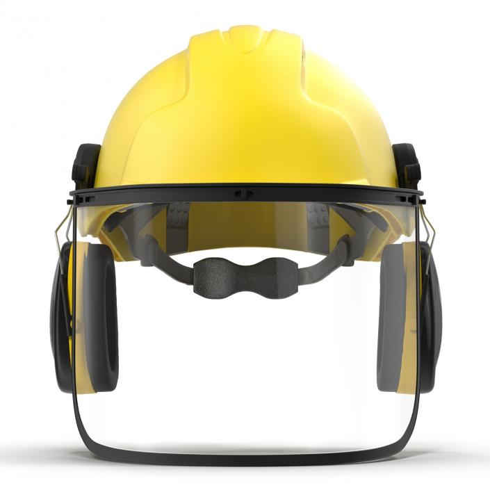 Safety Helmet 2 Yellow 3D