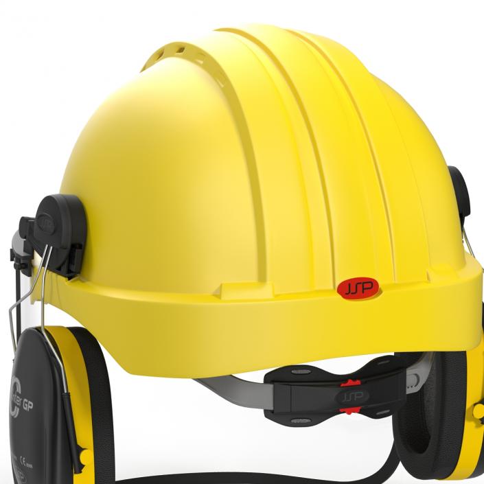 Safety Helmet 2 Yellow 3D