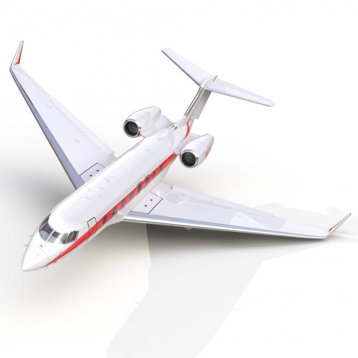 3D model Business Jet Gulfstream G650 Rigged