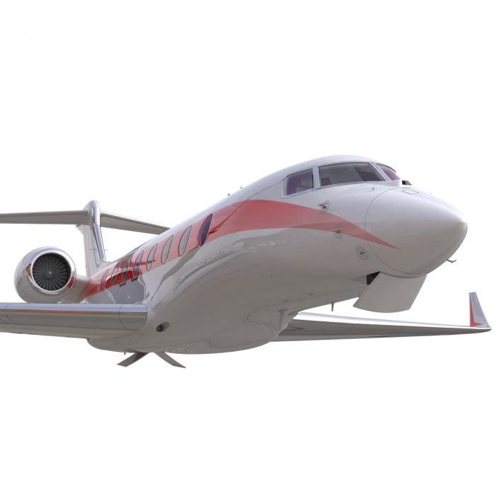 3D model Business Jet Gulfstream G650 Rigged