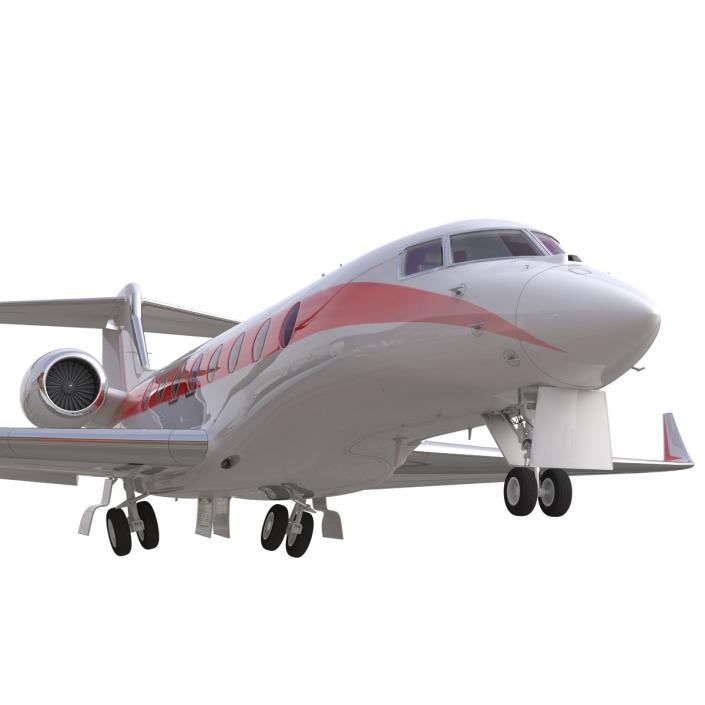 3D model Business Jet Gulfstream G650 Rigged