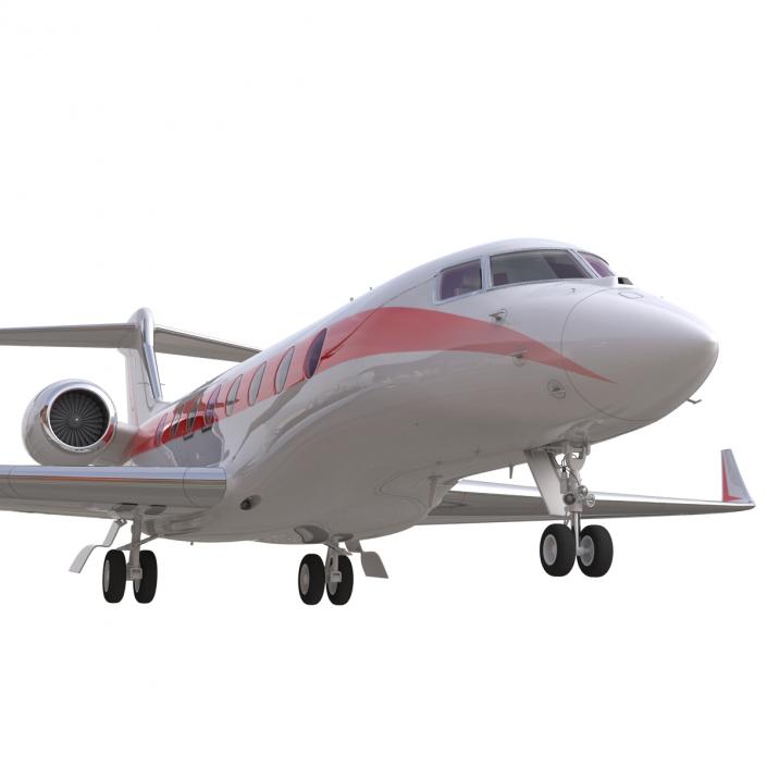 3D model Business Jet Gulfstream G650 Rigged