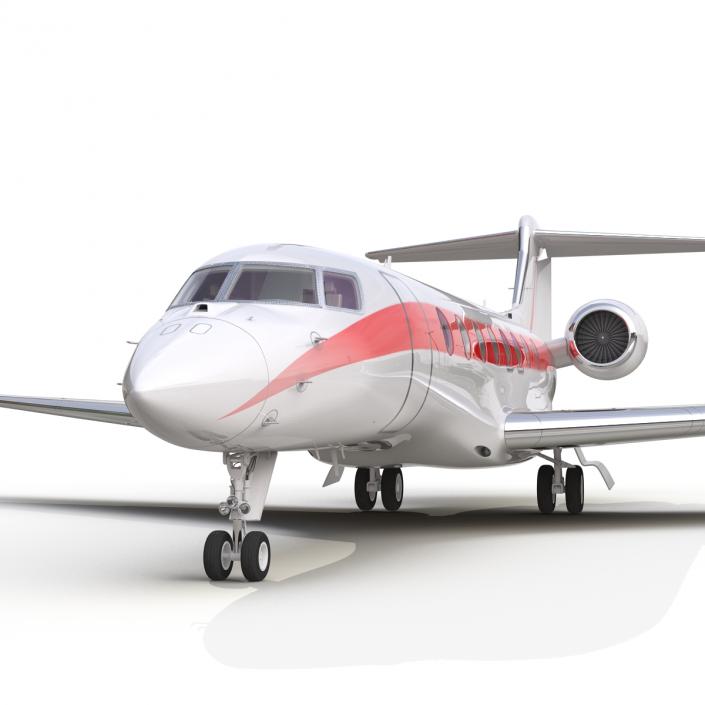 3D model Business Jet Gulfstream G650 Rigged