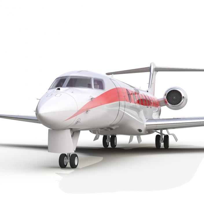 3D model Business Jet Gulfstream G650 Rigged